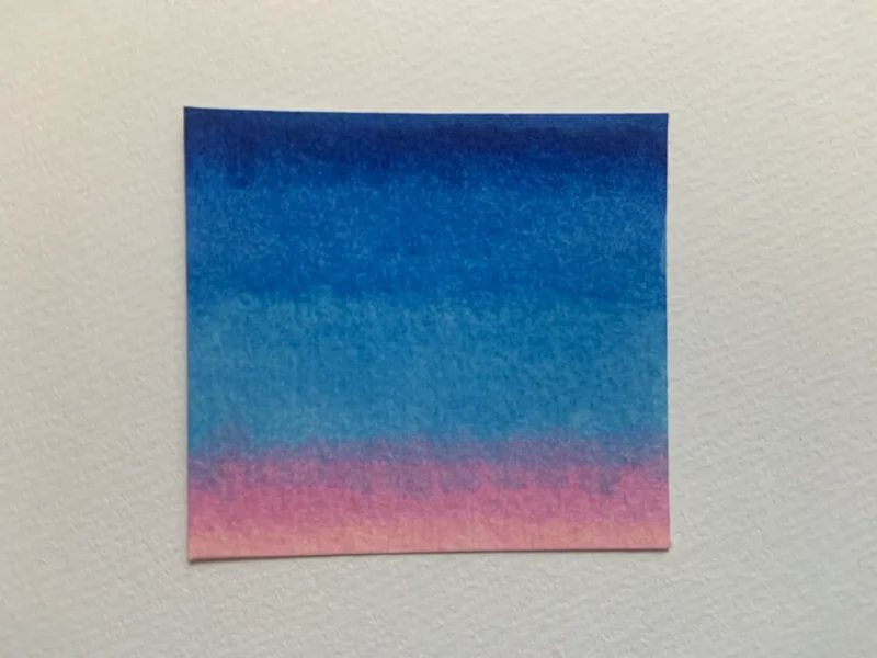 Ohuhuアルコールマーカーと水彩紙のグラデーション